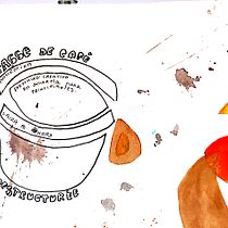 Un café?: Sketching creativo en acuarela para principiantes. Traditional illustration, Sketching, Drawing, and Watercolor Painting project by christinejeannebartholome - 02.17.2022