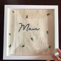 Meu projeto do curso: Técnicas básicas para bordado de letras. Un projet de Broderie , et Design textile de debora_g4brasil - 17.02.2022