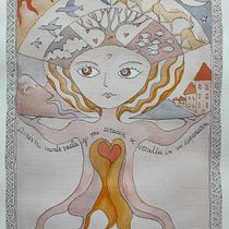 Mi Proyecto del curso: Ilustración artística: dibuja tu imaginario. Traditional illustration, Painting, Creativit, Pencil Drawing, and Drawing project by loma_cigana - 02.17.2022