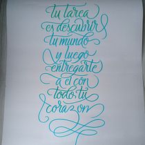Mi Proyecto del curso: Principios de la caligrafía con brush pen. Caligrafia projeto de Karla Salazar - 13.02.2022