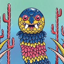 Mi Proyecto del curso: Técnicas y estilos de ilustración con Procreate. Projekt z dziedziny Trad, c, jna ilustracja, Ilustracja c, frowa, R, sunek c i frow użytkownika Kevinn Rafaél Dubón Salazar - 17.02.2022