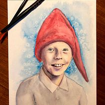My project in Artistic Portrait with Watercolors course. Fine Arts, Painting, Watercolor Painting, and Portrait Drawing project by 2dbm8ijhq8 - 02.18.2022