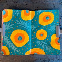 My project in Botanical Patterns in a Sketchbook: Conquer the Blank Page course. Ilustração tradicional, Pattern Design, Ilustração botânica, e Sketchbook projeto de Katri Niinikangas - 17.02.2022