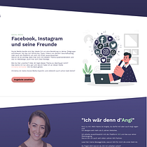 Mein Kursprojekt: Webdesign mit Figma: Gestaltung effizienter Interfaces. Projekt z dziedziny UX / UI, Web design, Projektowanie aplikacji mobiln, ch, Projektowanie c, frowe, Projektowanie aplikacji, Projektowanie produktu c i frowego użytkownika Angela Stücklin - 18.02.2022