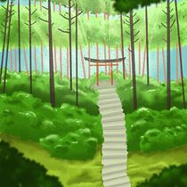 My project in Atmospheric Scenes in Procreate: Paint with Color and Light course. Traditional illustration, and Digital Illustration project by becky_sakura - 02.18.2022