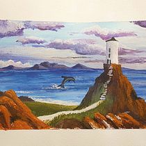 Mon projet du cours : Peinture de paysages enchantés à la gouache. Projekt z dziedziny Trad, c, jna ilustracja,  Malarstwo i Malowanie gwaszami użytkownika Suzi Leclercq - 17.02.2022