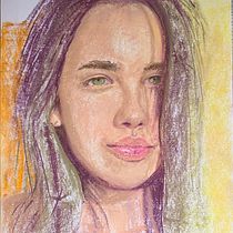 Mijn project van de cursus: Expressief portrettekenen met zachte pastels. Traditional illustration, Fine Arts, Drawing, Portrait Drawing, and Artistic Drawing project by Alina Pluim - 02.18.2022