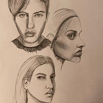 Mój projekt z kursu: Szkicowanie portretów: odkrywaj ludzką twarz. Un proyecto de Bocetado, Dibujo, Dibujo de Retrato, Dibujo artístico y Sketchbook de Marysia Ostrowska - 18.02.2022