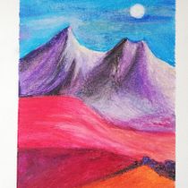 Mein Kursprojekt: Landschaften in Pastell zeichnen: Spiele mit Licht. Traditional illustration, Fine Arts, Pencil Drawing, Drawing, and Artistic Drawing project by Heike Sämann - 02.18.2022