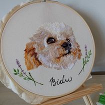Projeto final do curso: Needle painting para principiantes. Embroider, Naturalistic Illustration, and Textile Design project by Mariana Moro - 02.19.2022