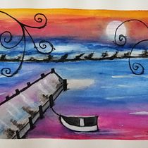 Mi Proyecto del curso: Cuaderno de viaje en acuarela. Paisaje 1. Projekt z dziedziny Malowanie akwarelą użytkownika dmilenamoreno - 19.02.2022