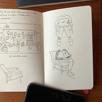 Mijn project van de cursus: De kunst van sketching: tover je schetsen om tot kunst Ein Projekt aus dem Bereich Traditionelle Illustration, Bleistiftzeichnung, Zeichnung und Sketchbook von marniamsterdam - 20.02.2022