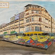 Painting from Phnom Penh. Sketching, Drawing, Watercolor Painting, Architectural Illustration, Sketchbook & Ink Illustration project by maud_koetschet - 02.18.2022