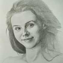 Mon projet du cours : Portrait réaliste au crayon graphite. Traditional illustration, Fine Arts, Sketching, Pencil Drawing, Drawing, Portrait Drawing, Realistic Drawing, Artistic Drawing, and Figure Drawing project by tycrick - 02.20.2022
