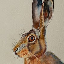 My project in Expressive Animal Portraits in Watercolor course. Projekt z dziedziny Trad, c, jna ilustracja, Malowanie akwarelą, R, sunek realist, czn, Ilustracja naturalist i czna użytkownika Trevor Clifford - 20.02.2022