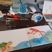 Il mio progetto del corso: Sketching creativo ad acquerello per principianti. Traditional illustration, Sketching, Creativit, Drawing, Watercolor Painting, and Sketchbook project by Assunta Maria - 02.20.2022
