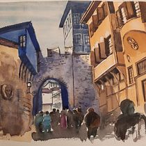 My project in Architectural Illustration with Watercolor course. Un projet de Illustration traditionnelle, Aquarelle et Illustration architecturale de Regina Raycheva - 20.02.2022