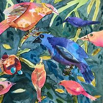 My project in Creative Watercolor Sketching for Beginners course. DEFENDING THE NEST. Traditional illustration, Sketching, Creativit, Drawing, Watercolor Painting, and Sketchbook project by Patti W - 02.20.2022