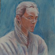 Mi Proyecto del curso: Retrato artístico en acuarela. Fine Arts, Painting, Watercolor Painting, and Portrait Drawing project by Andrés Nieves - 02.20.2022