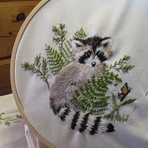 My project in Freehand Needle Painting: Embroider the Beauty of Wildlife course. Un proyecto de Ilustración tradicional, Bordado y Diseño textil de Chris - 20.02.2022