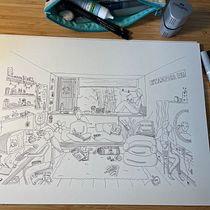My project in Creative Sketching: Fill Your Illustrations with Life and Detail course. Un progetto di Illustrazione tradizionale, Bozzetti, Disegno a matita, Disegno, Pittura ad acquerello, Sketchbook e Illustrazione con inchiostro di Emilie Kristensen-McLachlan - 21.02.2022