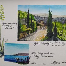 My project in Watercolor Travel Journal course. Projekt z dziedziny Trad, c, jna ilustracja, Malowanie akwarelą,  R, sunek architektoniczn i Sketchbook użytkownika Ingrida Andersone - 21.02.2022