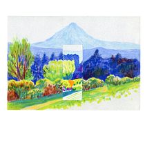 Mon projet du cours : Paysages : approche par le carnet de dessin et la couleur. Un progetto di Bozzetti, Creatività, Disegno a matita, Disegno e Sketchbook di anastasia_delimoge - 02.02.2022