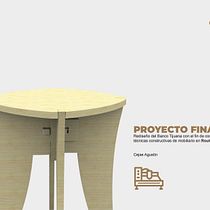 Mi Proyecto del curso: Introducción al diseño de mobiliario con router CNC. Un progetto di Design e creazione di mobili, Design industriale, Product design e Falegnameria  di Agustín Cejas - 21.02.2022