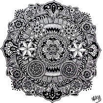 Mi Proyecto del curso: El arte de dibujar mandalas: crea patrones geométricos. Drawing & Ink Illustration project by Alejandra Valeria Bicciconti Sabattini - 02.14.2022