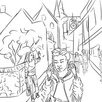 Mon projet du cours : Principes fondamentaux pour dessiner des personnes à partir de l'imagination. Fine Arts, Sketching, Drawing, Artistic Drawing, Figure Drawing, Traditional illustration, and Pencil Drawing project by Annabelle Morvan - 02.22.2022
