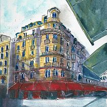 Mein Kursprojekt: Architektonische Zeichnung mit Aquarell und Tinte. Sketching, Drawing, Watercolor Painting, Architectural Illustration, Sketchbook & Ink Illustration project by pm_dieckert - 02.22.2022