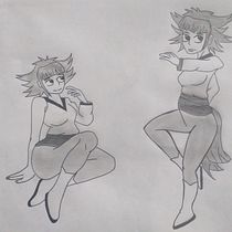 Mi Proyecto del curso: Creación de personajes manga. Traditional illustration, Character Design, Comic, and Manga project by Pablo Andres Rivera Rivera - 02.22.2022