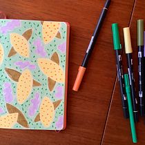 Mijn project van de cursus: Botanische patronen in je schetsboek: overwin de blanco pagina. Ilustração tradicional, Pattern Design, Ilustração botânica, e Sketchbook projeto de marniamsterdam - 23.02.2022