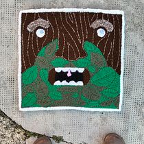 Ciao questo è il mio lavoro! Seguimi sulla mia pagina Instagram @faaxart! . Un projet de Broderie, Décoration, Punch needle , et Design textile de Alessia Veronesi - 23.02.2022