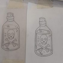 Mi Proyecto del curso: Tatuaje para principiantes - Moonshine. Tattoo Design project by Julian Zuppi - 02.23.2022