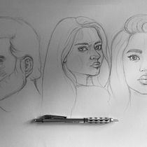 Mój projekt z kursu: Szkicowanie portretów: odkrywaj ludzką twarz. Un proyecto de Bocetado, Dibujo, Dibujo de Retrato, Dibujo artístico y Sketchbook de Justyna - 23.02.2022