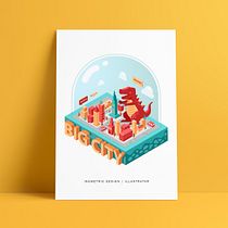 Mi Proyecto del curso: Ilustración vectorial isométrica desde cero. Un progetto di Graphic design, Illustrazione vettoriale e Illustrazione digitale di Betsabe Duran - 24.02.2022