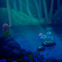 Mi Proyecto del curso: Escenas atmosféricas en Procreate: pinta con colores y luces . Traditional illustration, and Digital Illustration project by Paola Pierini - 02.24.2022
