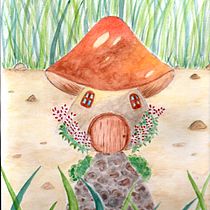 Casa de Champiñon. Un progetto di Illustrazione tradizionale, Disegno e Pittura ad acquerello di Karla Damián Saldaña - 24.02.2022