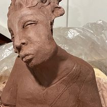My project in Introduction to Clay Figurative Sculpture course. Artes plásticas, e Escultura projeto de Heather Williams - 24.02.2022