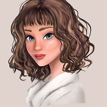 My project in Female Character Portraits in Procreate course. Projekt z dziedziny Trad, c, jna ilustracja, Ilustracja c, frowa, R, sunek c i frow użytkownika stassiya_ps - 24.02.2022