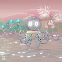 Mi Proyecto del curso: Creación de personajes kawaii en 3D con Blender  Ein Projekt aus dem Bereich Traditionelle Illustration, Design von Figuren, Digitale Illustration, 3-D-Modellierung und Manga von Mónica Colias - 24.02.2022