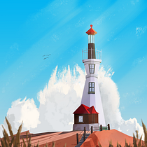 Summer Time - Ali AlQayssi. Traditional illustration, Digital Illustration, and Concept Art project by Ali AlQayssi - 02.24.2022