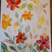 My project in Artistic Floral Watercolor: Connect with Nature course. Ilustração tradicional, Pintura, Pintura em aquarela e Ilustração botânica projeto de Racheli Wolfson - 22.02.2022
