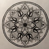 My project in The Art of Mandala Drawing: Create Geometric Patterns course. Drawing & Ink Illustration project by tanja_ - 02.24.2022
