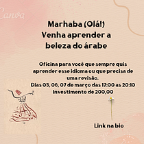 Venha aprender a língua árabe para o oásis se tornar uma realidade sem dificuldade. Cop, writing, and Content Writing project by Maiara Diana - 02.20.2022