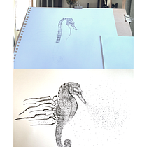 My project in Surrealistic Fineliner Illustration course - Multidimensional Hippocampus Ein Projekt aus dem Bereich Traditionelle Illustration, Bleistiftzeichnung, Zeichnung, Realistische Zeichnung, Artistische Zeichnung und Illustration mit Tinte von Greta Ginotyte - 25.02.2022