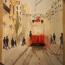 My project in Architectural Sketching with Watercolor and Ink course. Sketching, Drawing, Watercolor Painting, Architectural Illustration, Sketchbook & Ink Illustration project by assiaazzouzi - 02.25.2022
