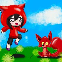 Niña y su amigo imaginario. Projekt z dziedziny Trad, c, jna ilustracja, Projektowanie postaci, Ilustracja c, frowa, Ilustracje dla dzieci, R, sunek c i frow użytkownika Judith Serrano Gallardo - 25.02.2022