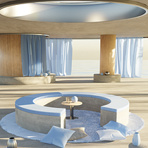Mein Kursprojekt: ArchViz für Innenräume: Gestalte surreale 3-D-Designs mit Blender. Arquitetura, Arquitetura de interiores, Arquitetura digital, e Visualização arquitetônica projeto de victoriawall - 26.02.2022
